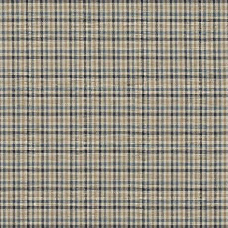 MULBERRY FD810.H10.0 BABINGTON CHECK INDIGO Fabric - Eade's Wallpaper