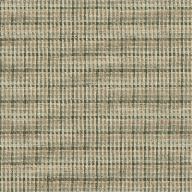 MULBERRY FD810.S25.0 BABINGTON CHECK GREEN/SAND Fabric - Eade's Wallpaper