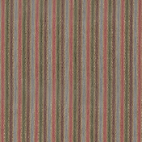 MULBERRY FD811.H154.0 SHEPTON STRIPE PLUM/GREEN Fabric - Eade's Wallpaper