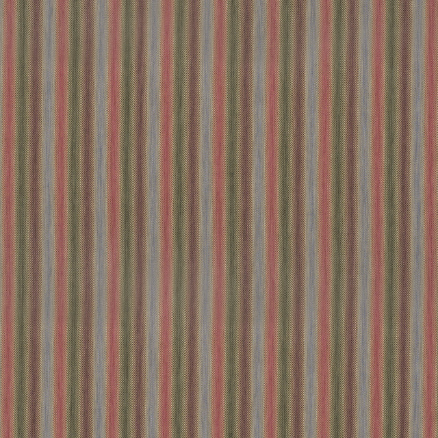 MULBERRY FD811.H154.0 SHEPTON STRIPE PLUM/GREEN Fabric - Eade's Wallpaper