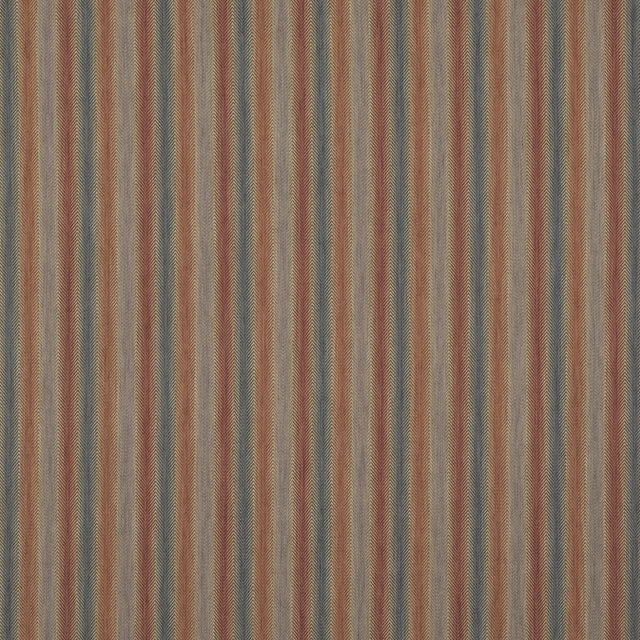 MULBERRY FD811.V110.0 SHEPTON STRIPE RED/BLUE Fabric - Eade's Wallpaper