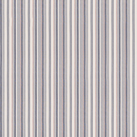 MULBERRY FD814.G103.0 SPINNAKER STRIPE INDIGO/RED Fabric - Eade's Wallpaper