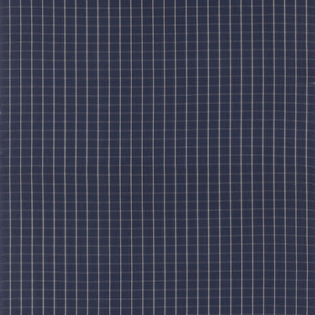MULBERRY FD816.H10.0 COMPASS CHECK INDIGO Fabric - Eade's Wallpaper