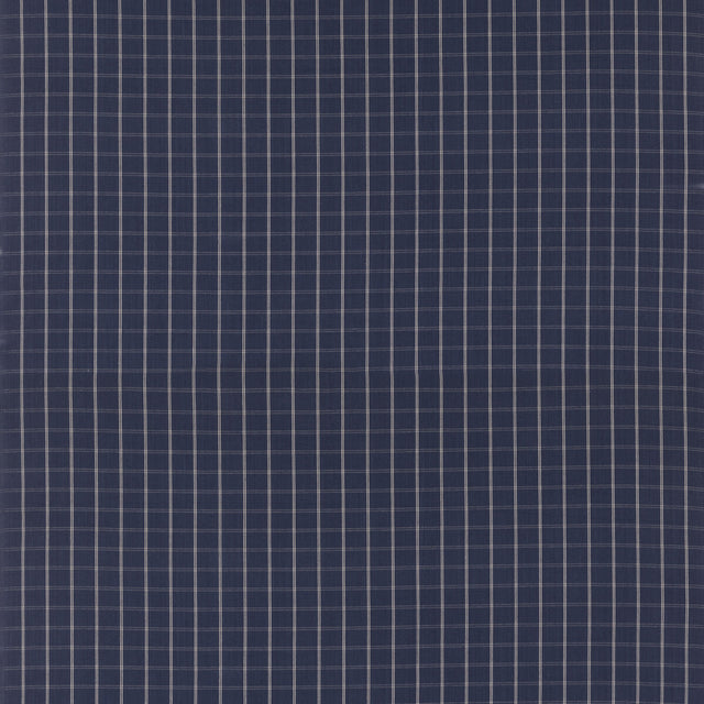 MULBERRY FD816.H10.0 COMPASS CHECK INDIGO Fabric - Eade's Wallpaper