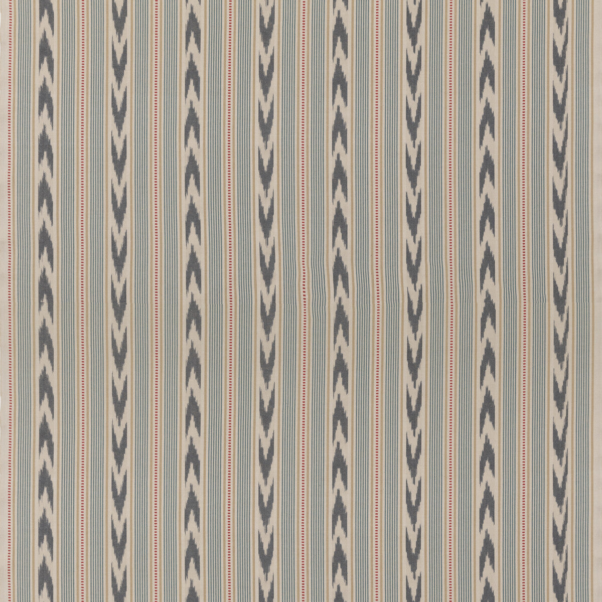 MULBERRY FD821.G103.0 NEWPORT STRIPE BLUE/RED Fabric - Eade's Wallpaper