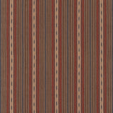 MULBERRY FD825.P104.0 STONY STRIPE RUST/BLUE Fabric - Eade's Wallpaper