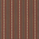 MULBERRY FD825.P104.0 STONY STRIPE RUST/BLUE Fabric - Eade's Wallpaper