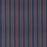 MULBERRY FD826.G103.0 BARRINGTON STRIPE INDIGO/RED Fabric - Eade's Wallpaper