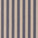 MULBERRY FD829.H10.0 FALMOUTH STRIPE INDIGO Fabric - Eade's Wallpaper