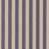MULBERRY FD829.H10.0 FALMOUTH STRIPE INDIGO Fabric - Eade's Wallpaper