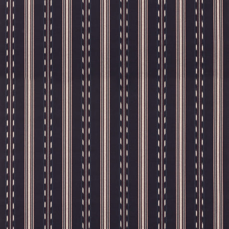 MULBERRY FD830.G103.0 EASTWIND STRIPE INDIGO/RED Fabric - Eade's Wallpaper