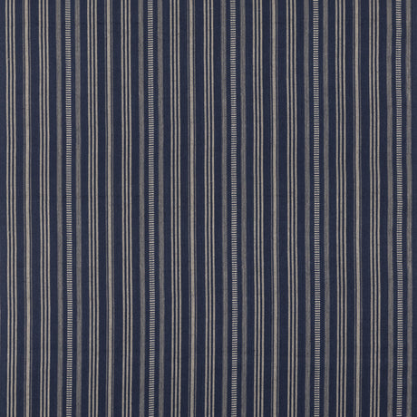 MULBERRY FD831.H10.0 SIGNAL STRIPE INDIGO Fabric - Eade's Wallpaper