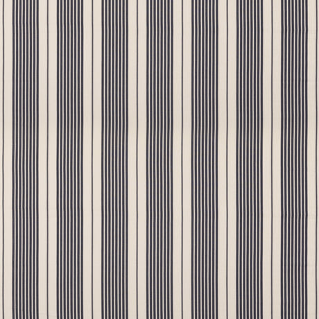 MULBERRY FD833.H10.0 CLIFF STRIPE INDIGO Fabric - Eade's Wallpaper