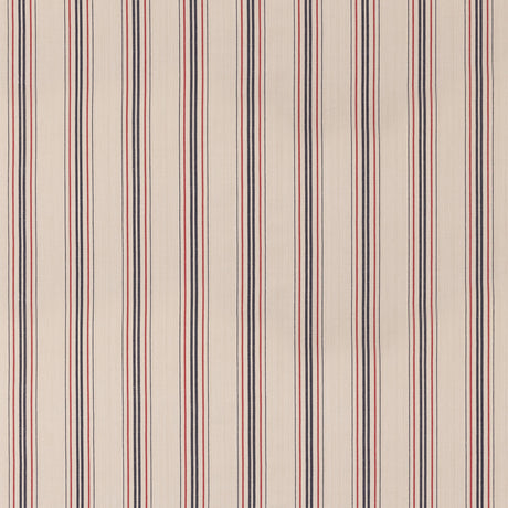 MULBERRY FD834.G103.0 SEAFORD STRIPE BLUE/RED Fabric - Eade's Wallpaper