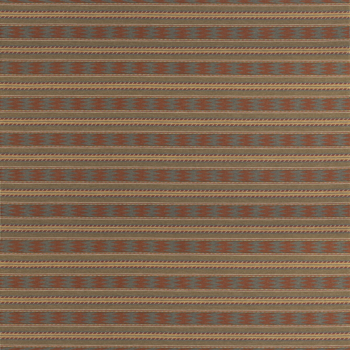 MULBERRY FD837.V158.0 INVERARAY RUSSET/TEAL Fabric - Eade's Wallpaper