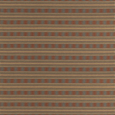 MULBERRY FD837.V158.0 INVERARAY RUSSET/TEAL Fabric - Eade's Wallpaper