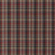 MULBERRY FD838.A44.0 LINDISFARNE PLAID CHARCOAL/RED Fabric - Eade's Wallpaper