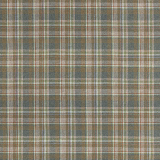 MULBERRY FD838.R106.0 LINDISFARNE PLAID LOVAT Fabric - Eade's Wallpaper