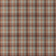 MULBERRY FD838.V174.0 LINDISFARNE PLAID RUSSET/AQUA Fabric - Eade's Wallpaper