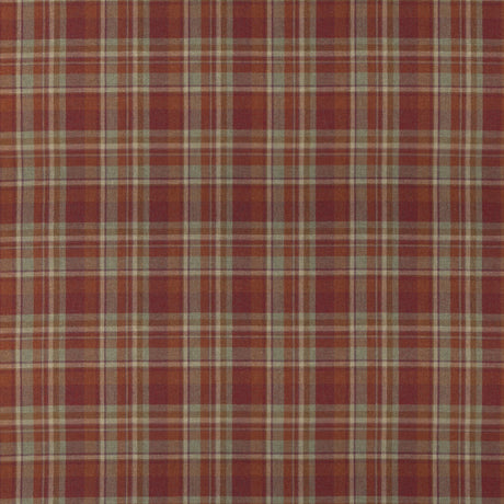 MULBERRY FD838.V55.0 LINDISFARNE PLAID RUSSET Fabric - Eade's Wallpaper