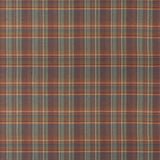MULBERRY FD838.V87.0 LINDISFARNE PLAID RED/TEAL Fabric - Eade's Wallpaper