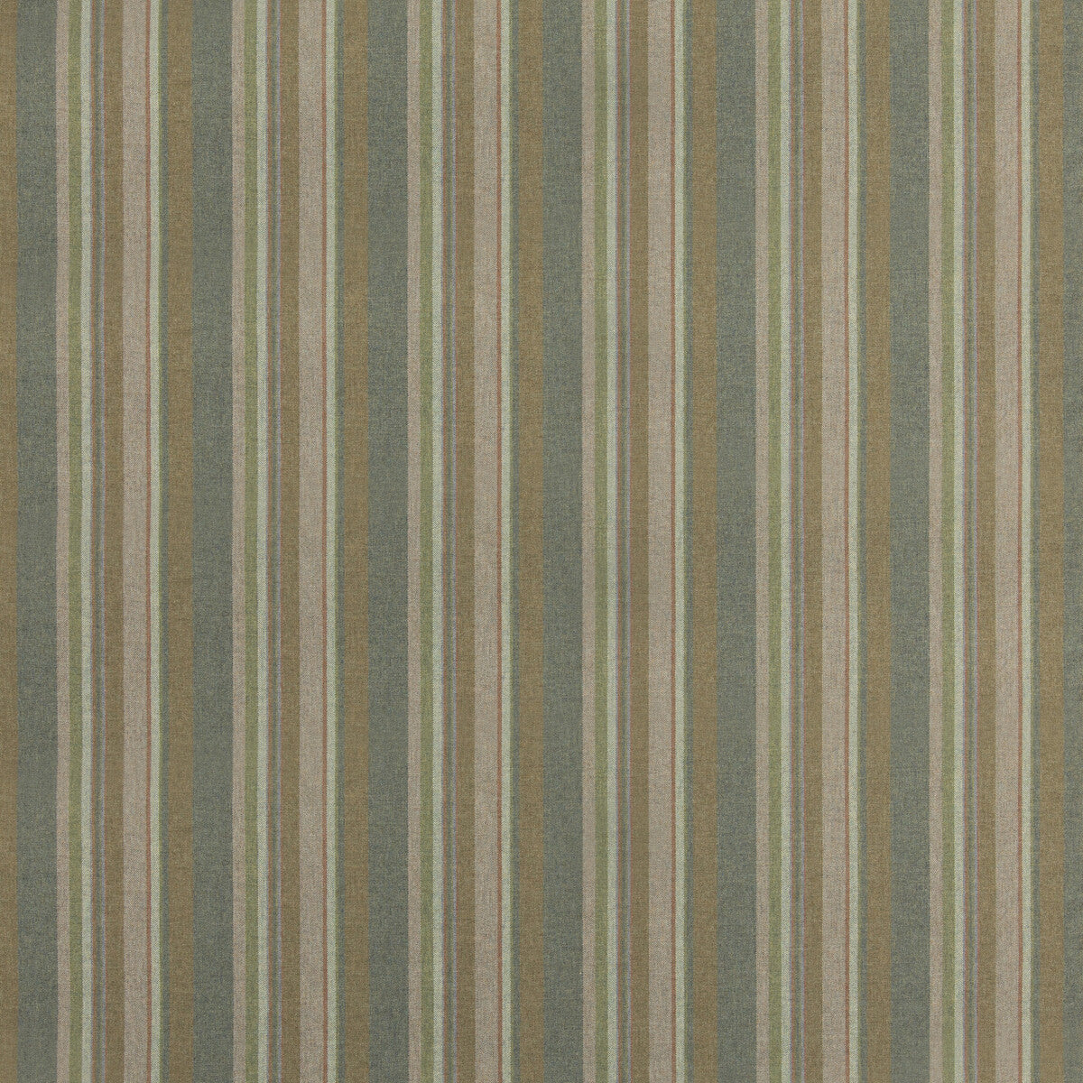 MULBERRY FD839.R106.0 LINDISFARNE STRIPE LOVAT Fabric - Eade's Wallpaper