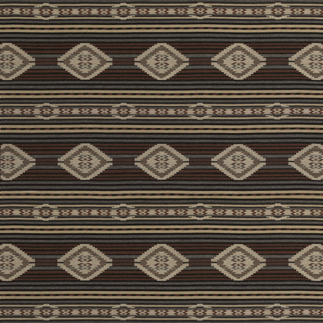MULBERRY FD840.A44.0 HARLECH CHARCOAL/RED Fabric - Eade's Wallpaper
