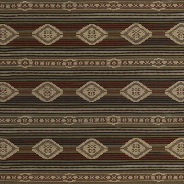 MULBERRY FD840.V117.0 HARLECH RED/SAGE Fabric - Eade's Wallpaper
