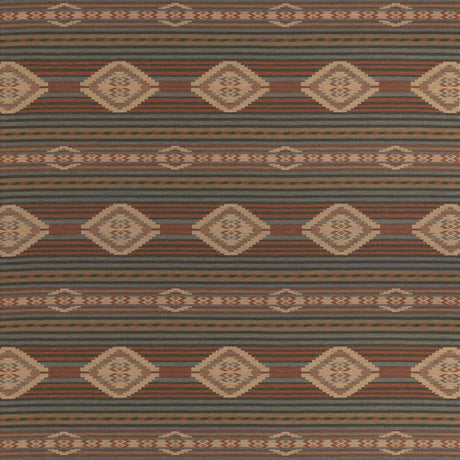 MULBERRY FD840.V158.0 HARLECH RUSSET/TEAL Fabric - Eade's Wallpaper