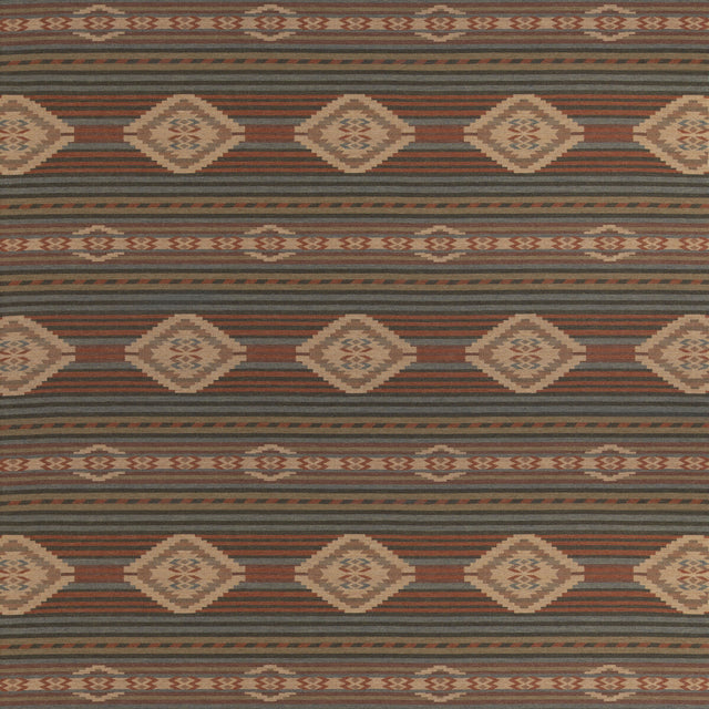 MULBERRY FD840.V158.0 HARLECH RUSSET/TEAL Fabric - Eade's Wallpaper