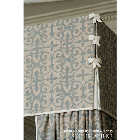Schumacher Ferne Park Pink Fabric