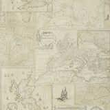 MULBERRY FG077.J107.0 BOHEMIAN TRAVELS PARCHMENT Wallpaper - Eade's Wallpaper