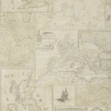 MULBERRY FG077.J107.0 BOHEMIAN TRAVELS PARCHMENT Wallpaper - Eade's Wallpaper