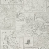 MULBERRY FG077.J125.0 BOHEMIAN TRAVELS SILVER Wallpaper - Eade's Wallpaper