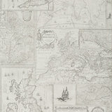 MULBERRY FG077.J125.0 BOHEMIAN TRAVELS SILVER Wallpaper - Eade's Wallpaper