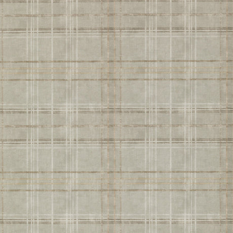 MULBERRY FG086.A15.0 SHETLAND PLAID WOODSMOKE Wallpaper - Eade's Wallpaper