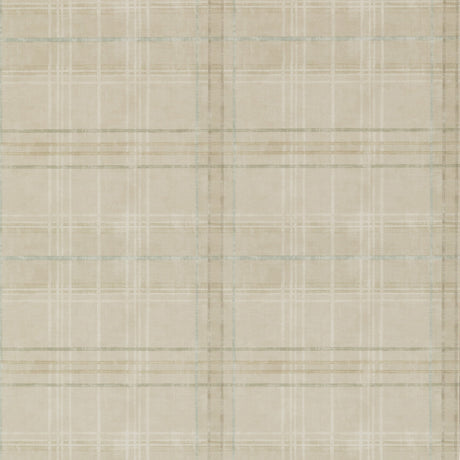 MULBERRY FG086.K102.0 SHETLAND PLAID STONE Wallpaper - Eade's Wallpaper