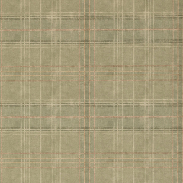 MULBERRY FG086.R106.0 SHETLAND PLAID LOVAT Wallpaper - Eade's Wallpaper