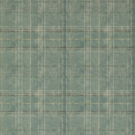 MULBERRY FG086.R11.0 SHETLAND PLAID TEAL Wallpaper - Eade's Wallpaper