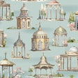 MULBERRY FG093.R104.0 FOLLIES AQUA Wallpaper - Eade's Wallpaper