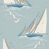 MULBERRY FG094.H101.0 ROUND THE ISLAND BLUE Wallpaper - Eade's Wallpaper