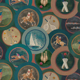 MULBERRY FG095.R11.0 SPORTING LIFE TEAL Wallpaper - Eade's Wallpaper