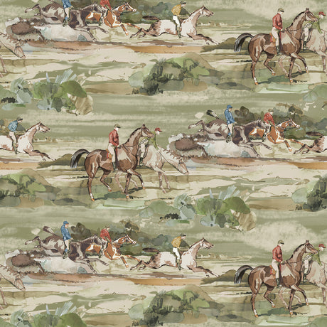 MULBERRY FG097.J52.0 MORNING GALLOP ANTIQUE Wallpaper - Eade's Wallpaper