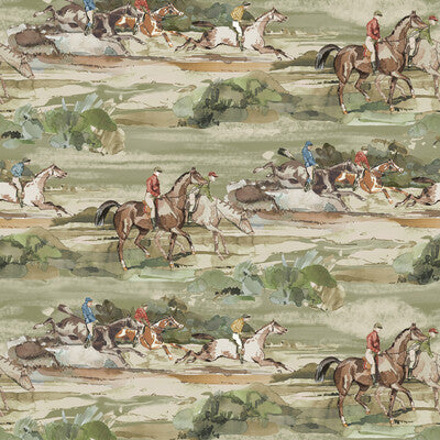 MULBERRY FG097.J52.0 MORNING GALLOP ANTIQUE Wallpaper - Eade's Wallpaper