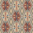 MULBERRY FG098.V110.0 BUCKLAND RED/BLUE Wallpaper - Eade's Wallpaper
