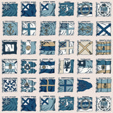 MULBERRY FG099.H101.0 NAVAL ENSIGNS BLUE Wallpaper - Eade's Wallpaper