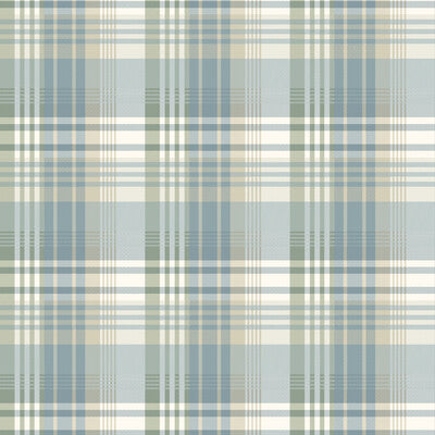 MULBERRY FG100.R104.0 MULBERRY ANCIENT TARTAN AQUA Wallpaper - Eade's Wallpaper