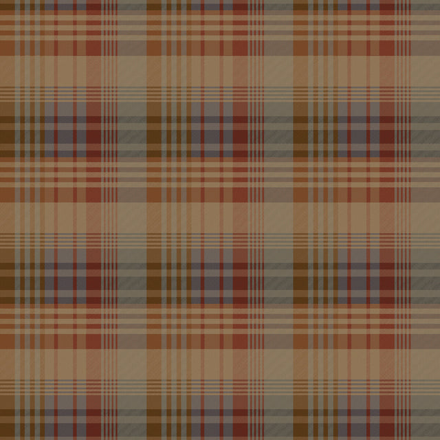 MULBERRY FG100.V110.0 MULBERRY ANCIENT TARTAN RED/BLUE Wallpaper - Eade's Wallpaper