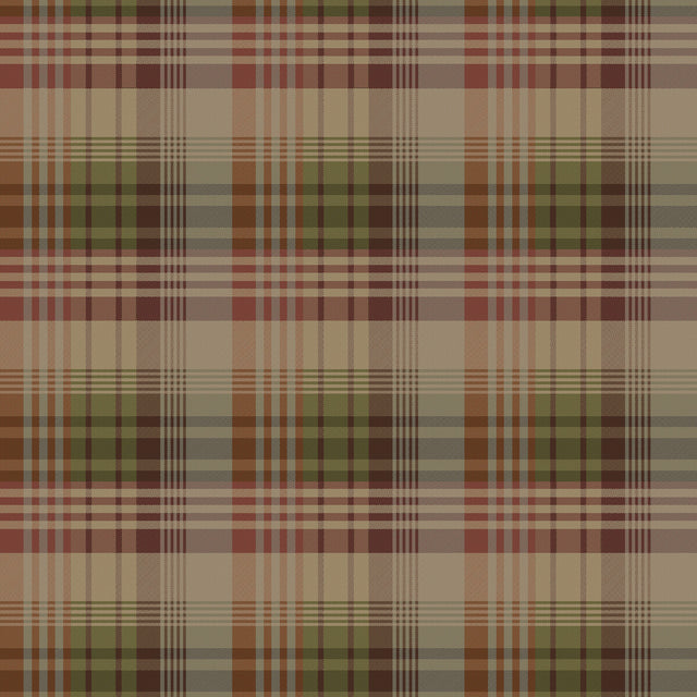 MULBERRY FG100.V54.0 MULBERRY ANCIENT TARTAN RED/PLUM Wallpaper - Eade's Wallpaper