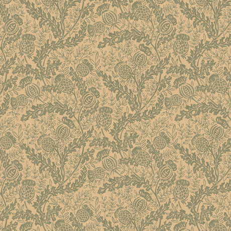 MULBERRY FG108.R11.0 MULBERRY THISTLE TEAL Wallpaper - Eade's Wallpaper